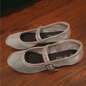 Rocket Dog Metallic Silver Flats